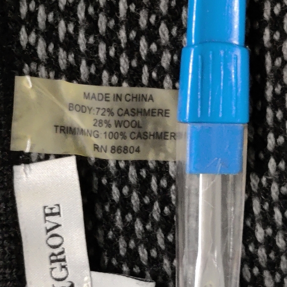 Barrow & Grove, size S gray cashmere hoodie - Picture 8 of 8